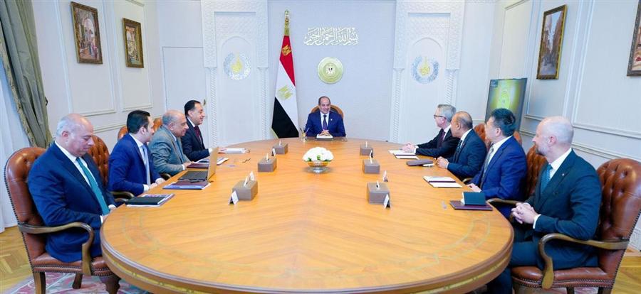 El-Sisi discusses renewable energy expansion with Scatec, Envision Energy executives